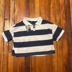 Forver 21 cropped polo womens tee